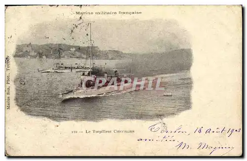 Cartes postales Bateau Guerre Le Torpilleur Chevalier