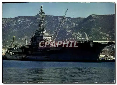 Cartes postales moderne Bateau Guerre Le Clemenceau Toulon Porte Avions