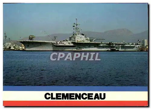 Cartes postales moderne Bateau Guerre Clemenceau Porte Avions