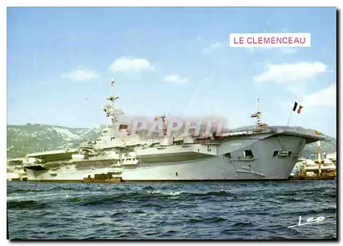 Cartes postales moderne Bateau Guerre Clemenceau Porte avions