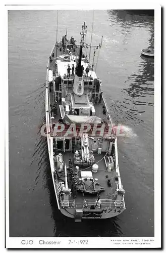 Cartes postales moderne Bateau Guerre Clio Chasseur 1972