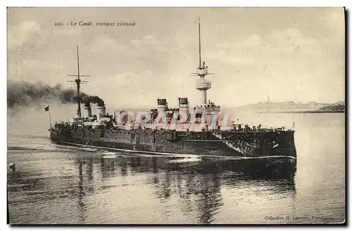 Cartes postales Bateau Guerre Conde Croiseur Cuirasse