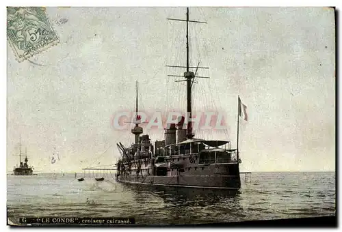 Ansichtskarte AK Bateau Guerre Brest Le Conde Croiseur Cuirasse