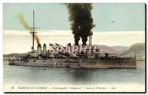 Ansichtskarte AK Bateau Guerre Marine De Guerre Condorcet Dreadnought Cuirasse d escadre