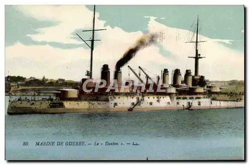 Cartes postales Bateau Guerre Marine De Guerre Le Danton