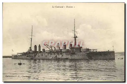 Cartes postales Bateau Guerre Le Cuirasse Danton