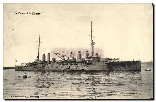 Ansichtskarte AK Bateau Guerre Le Cuirasse Danton