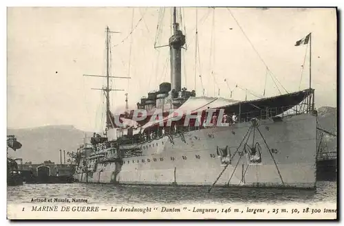 Ansichtskarte AK Bateau Guerre Marine de Guerre Le Dreadnought