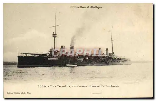Ansichtskarte AK Bateau Guerre Le Desaix Croiseur Cuirasse de 1er Classe