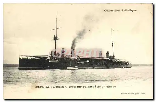 Cartes postales Bateau Guerre Le Desaix Croiseur Cuirasse de 1ere classe