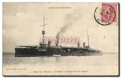 Ansichtskarte AK Bateau Guerre Le Desaix Croiseur Cuirasse de 1ere classe