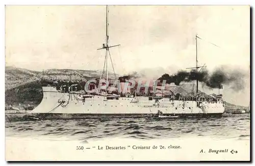 Ansichtskarte AK Bateau Guerre Marine Militaire Francaise Le Desaix Croiseur Cuirasse de 2eme classe