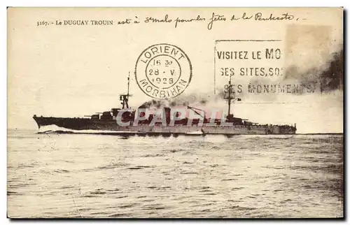 Cartes postales Bateau Guerre Le Duguay Trouin