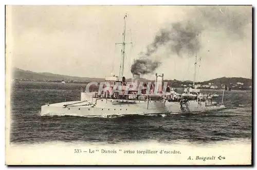 Cartes postales Bateau Guerre Le Dunois aviso Torpilleur d escadre