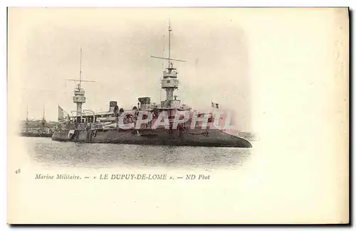 Cartes postales Bateau Guerre Marine Militaire Le Dupuy De Lome