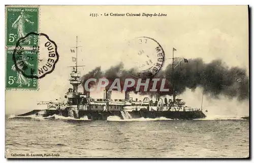 Cartes postales Bateau Guerre Le Croiseur Cuirasse Dupuy de Lome