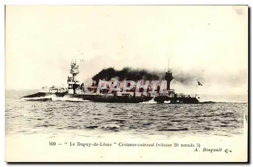 Cartes postales Bateau Guerre Le Croiseur Cuirasse Dupuy de Lome