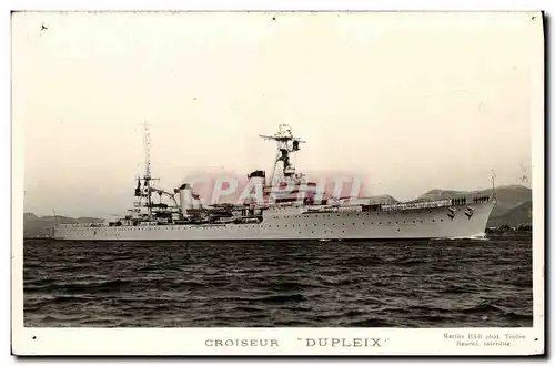 Moderne Karte Bateau Guerre Croiseur Cuirasse Dupleix
