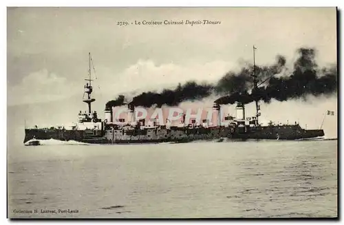 Ansichtskarte AK Bateau Guerre Le Croiseur Cuirasse Dupetit Thouars