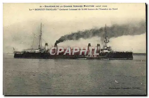 Cartes postales Bateau Guerre Souvenir De La Grande Semaine Maritime Le Dupetit Thouars Croiseur cuirasse de l e