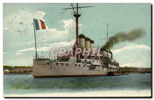 Ansichtskarte AK Bateau Guerre Marine De Guerre Edgar Quinet Croiseur Cuirasse