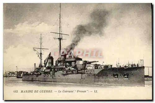 Cartes postales Bateau Guerre Marine De Guerre Le Cuirasse France