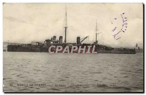 Cartes postales Bateau Guerre Marine De Guerre Le Cuirasse d escadre France type Jean Bart