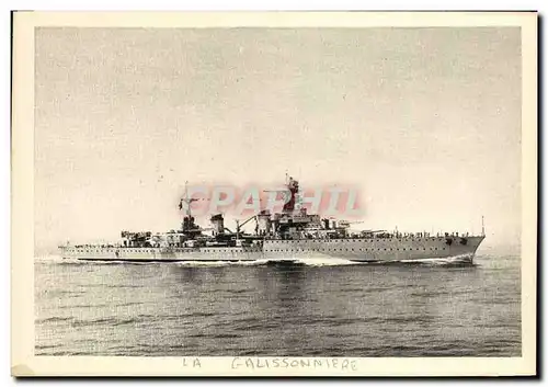 Cartes postales Bateau Guerre Croiseur La Galissonniere