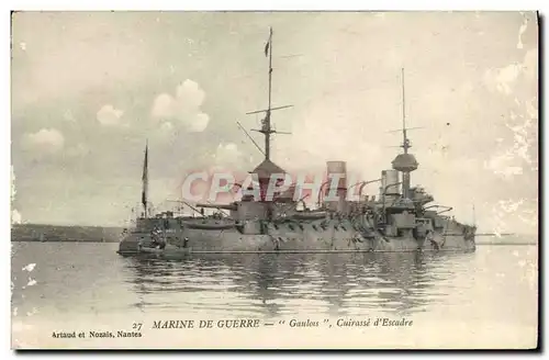 Cartes postales Bateau Guerre Marine De Guerre Gaulous Cuirasse d Escadre