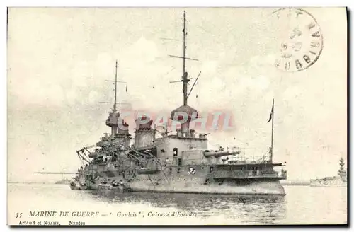 Cartes postales Bateau Guerre Marine De Guerre Gaulois Cuirasse d Escadre