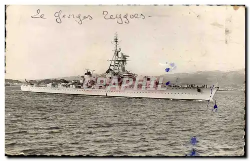 Ansichtskarte AK Bateau Guerre Marine Militaire Francaise Le Croiseur Cuirasse Georges Leygues