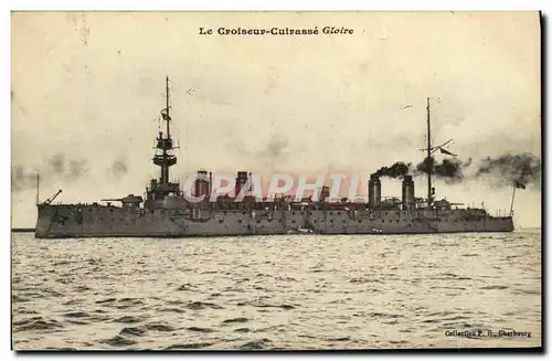 Ansichtskarte AK Bateau Guerre La Gloire Croiseur Cuirasse