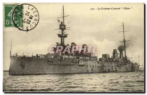 Cartes postales Bateau Guerre Croiseur Cuirasse la Gloire