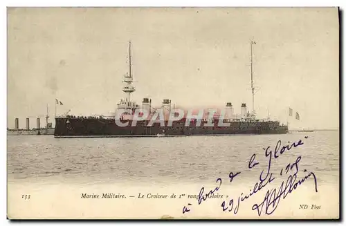 Ansichtskarte AK Bateau Guerre Marine Militaire Le Croiseur de 1er rang La Gloire