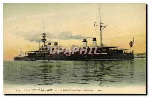 Cartes postales Bateau Guerre Marine De Guerre La Gloire Croiseur Cuirasse