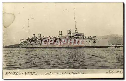 Ansichtskarte AK Bateau Guerre Marine De Guerre Francaise Croiseur Rapide Guichen