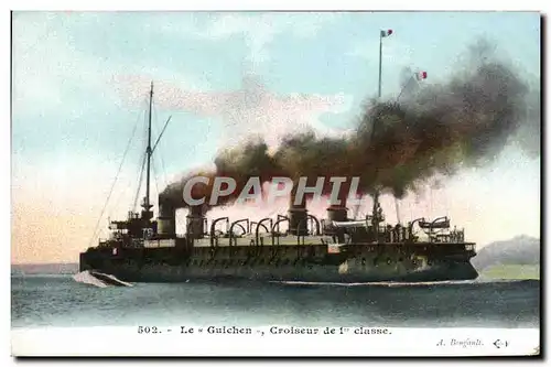 Ansichtskarte AK Bateau Guerre Le Guichen Croiseur de 1ere Classe