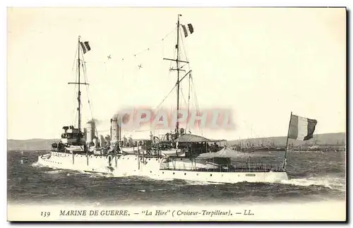 Cartes postales Bateau Guerre Marine De Guerre La Hire Contre torpilleur