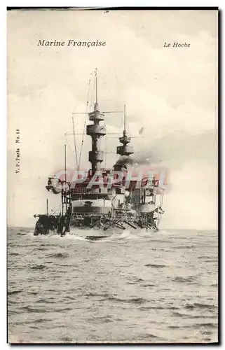 Cartes postales Bateau Guerre Marine Francaise Le Hoche