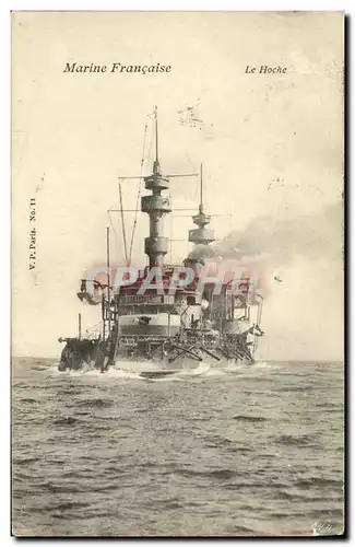 Ansichtskarte AK Bateau Guerre Marine Francaise Le Hoche