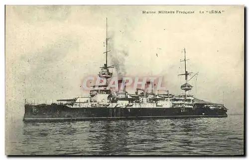 Cartes postales Bateau Guerre Marine Militaire Francaise Le Iena