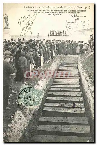 Cartes postales Toulon La Catastrophe de l Iena 12 mars 18907