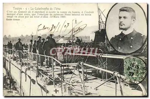 Cartes postales Toulon La Catastrophe de l Iena Bateau