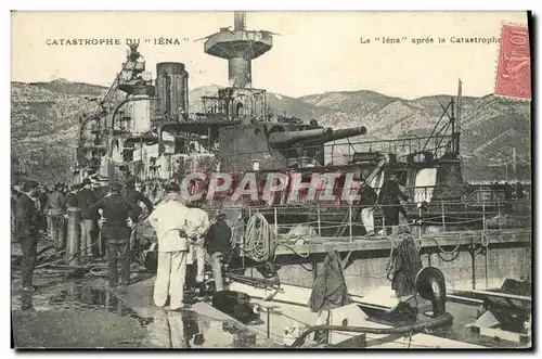 Cartes postales Catastrophe Du Iena Le Iena apres la catastrophe Bateau