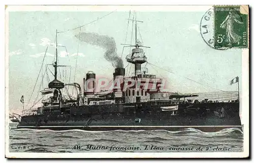 Cartes postales Marine Francaise L Iena Cuirasse de 2eme classe Bateau