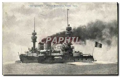 Cartes postales Bateau Guerre Jaureguiberry French Battleship 11324 Tons