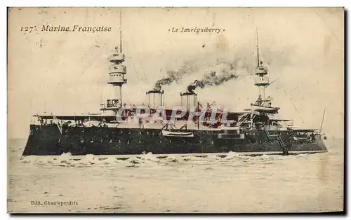 Ansichtskarte AK Bateau Guerre Marine Francaise Le Jaureguiberry