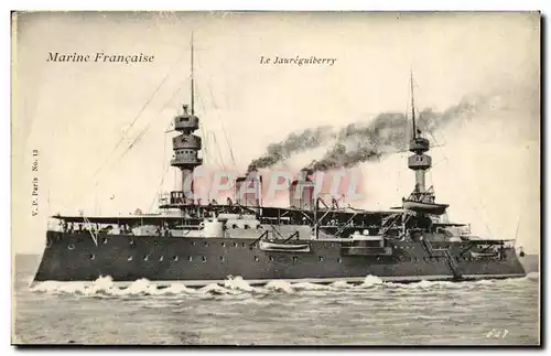 Cartes postales Bateau Guerre Marine Francaise Le Jaureguiberry