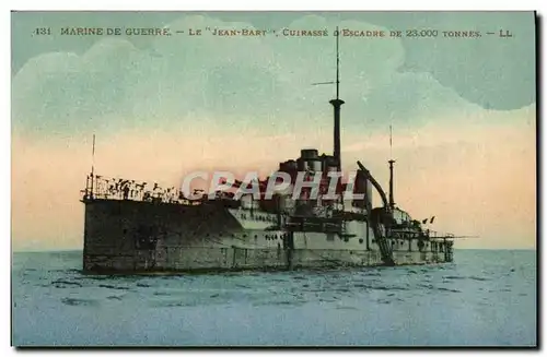 Cartes postales Bateau Guerre Marine De Querre Le Jean Bart Cuirasse d Escadre De 23000 Tonnes