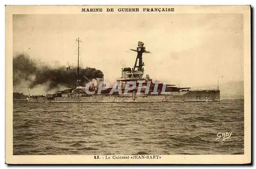 Cartes postales Bateau Guerre Marine De Querre Francaise Le Cuirasse Jean Bart